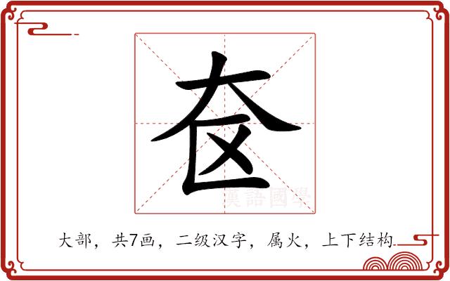 奁的部首图片